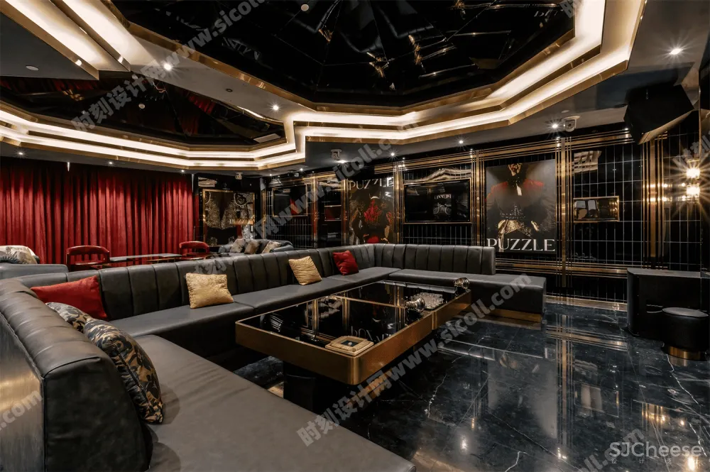 KTV娱乐空间设计高清效果图实景图参考大图合集丨43套900张丨JPG格式丨756M