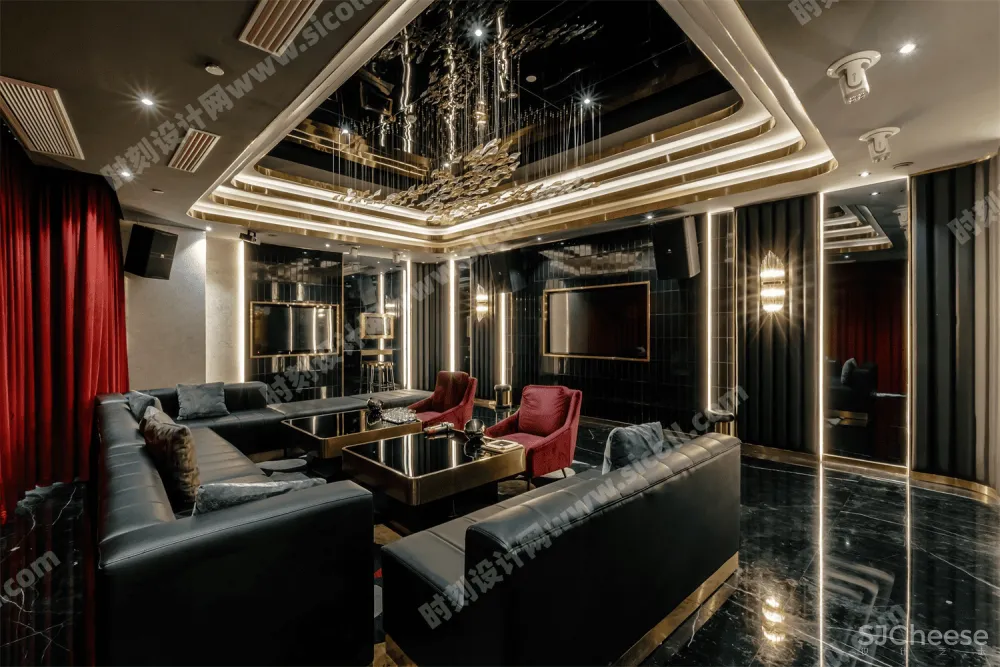 KTV娱乐空间设计高清效果图实景图参考大图合集丨43套900张丨JPG格式丨756M