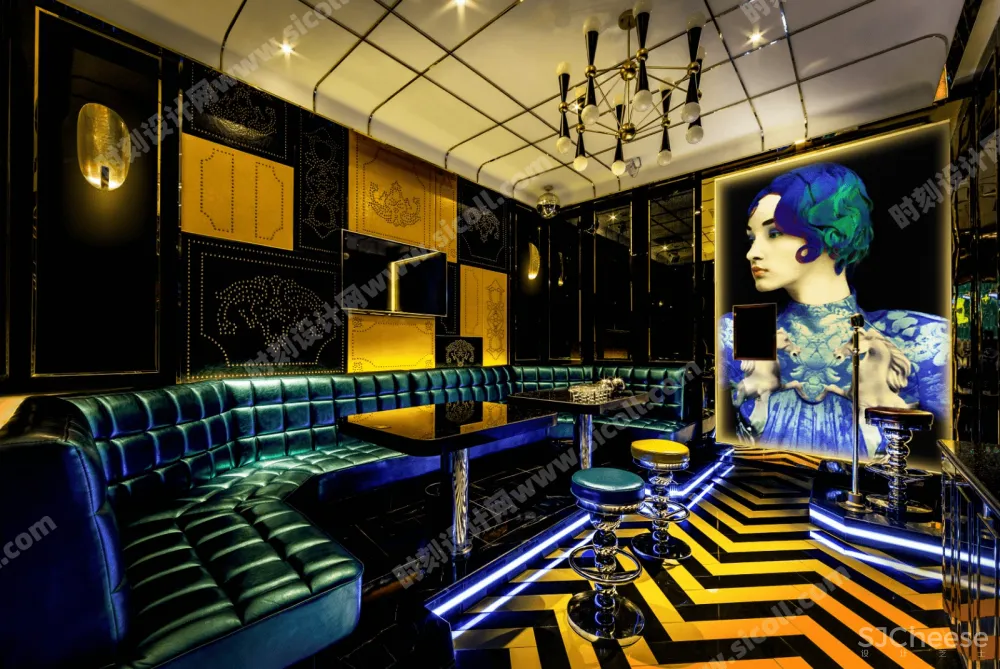 KTV娱乐空间设计高清效果图实景图参考大图合集丨43套900张丨JPG格式丨756M