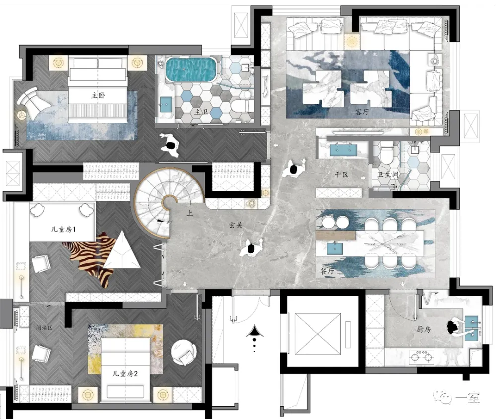 彩平彩立图壁纸布纹木纹大理石水纹金属皮革家具专用贴图+PS特效投影插件丨1.65G