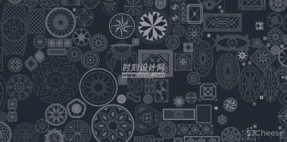 CAD地面铺装拼花合集丨各类大理石材地砖拼花波打线线条......丨DWG格式丨1.1G