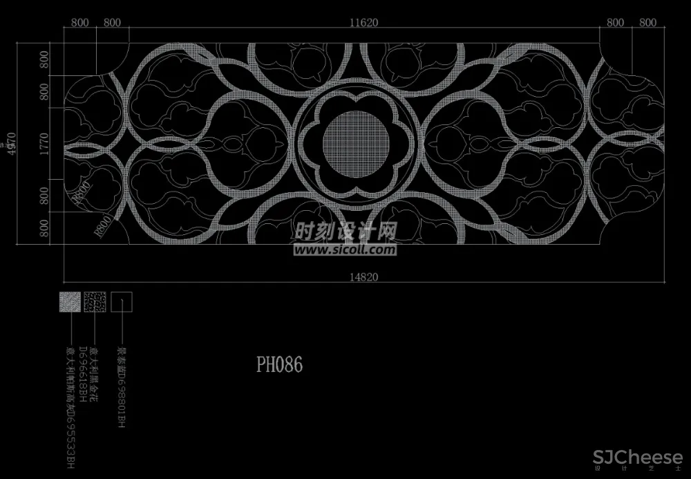 CAD地面铺装拼花合集丨各类大理石材地砖拼花波打线线条......丨DWG格式丨1.1G