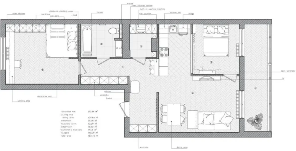 平面方案合集-家装公寓二居室平面方案布局图合集(790张)JPG丨 220M