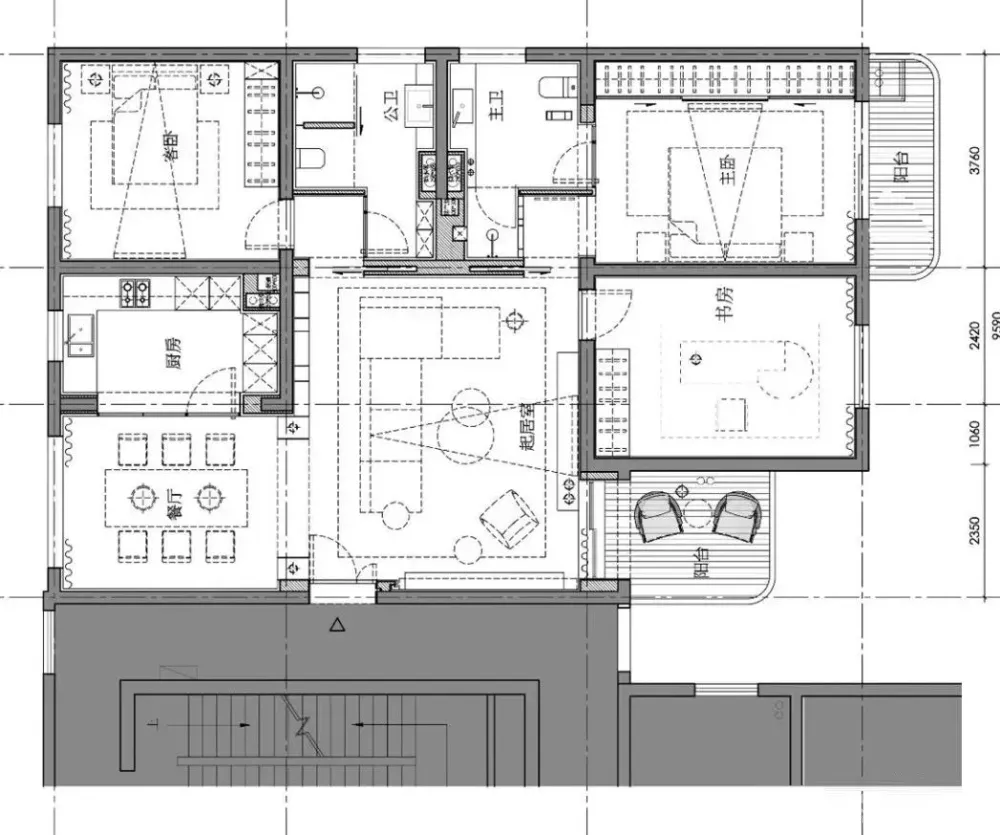 平面方案合集-家装公寓二居室平面方案布局图合集(790张)JPG丨 220M