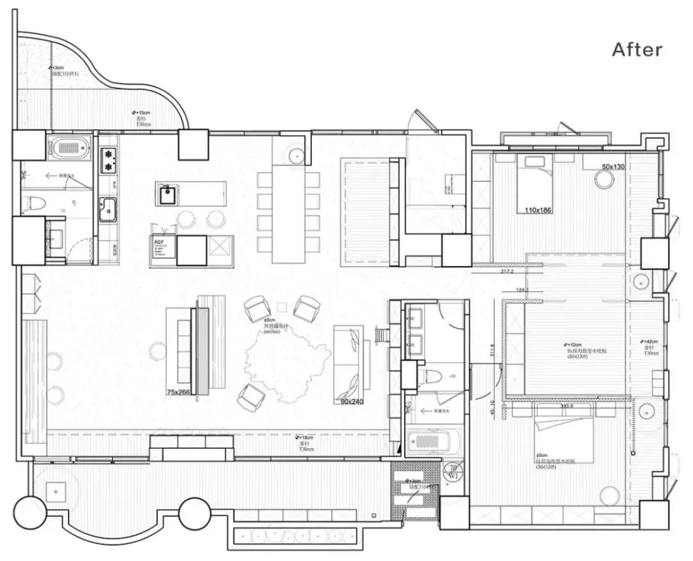 平面方案合集-家装公寓二居室平面方案布局图合集(790张)JPG丨 220M