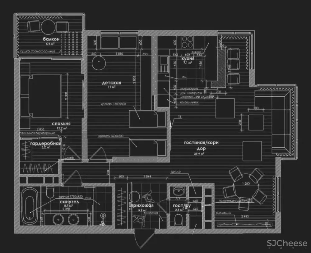 平面方案合集-家装公寓二居室平面方案布局图合集(790张)JPG丨 220M