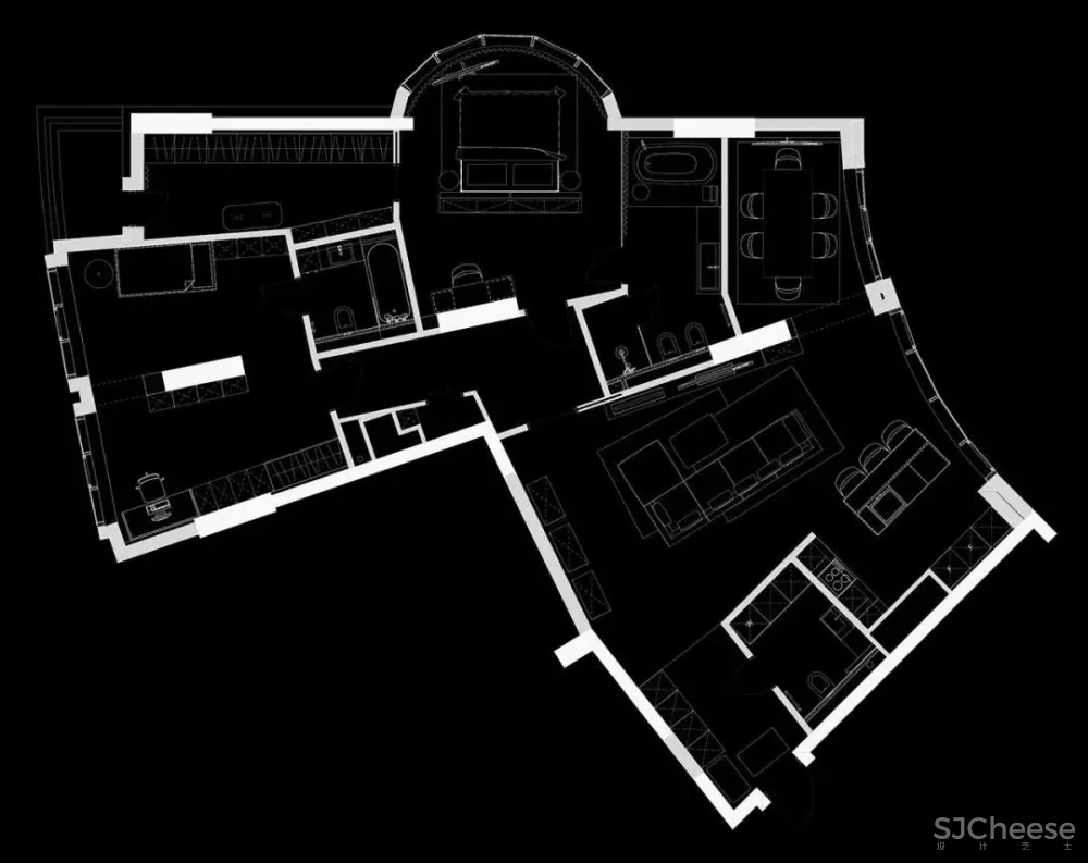 平面方案合集-家装公寓二居室平面方案布局图合集(790张)JPG丨 220M