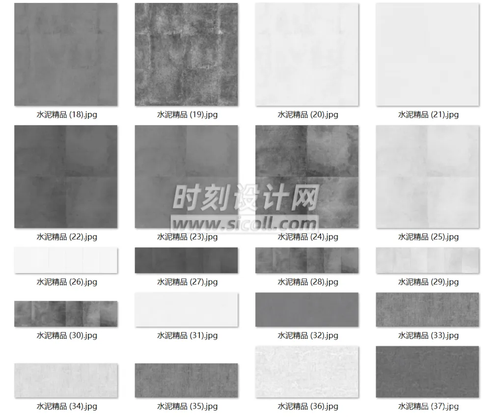 工业风微水泥墙板纹理材质贴图丨699个丨jpg+png丨5.9G