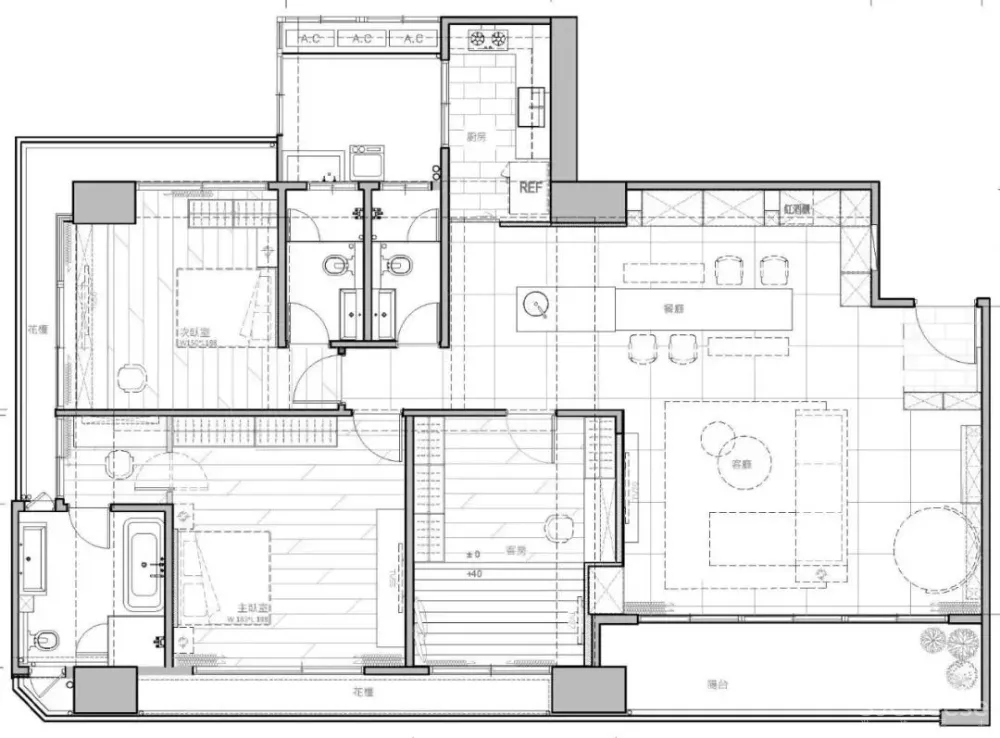 家装公寓三居室平面布局规划方案图合集丨670张JPG丨187M