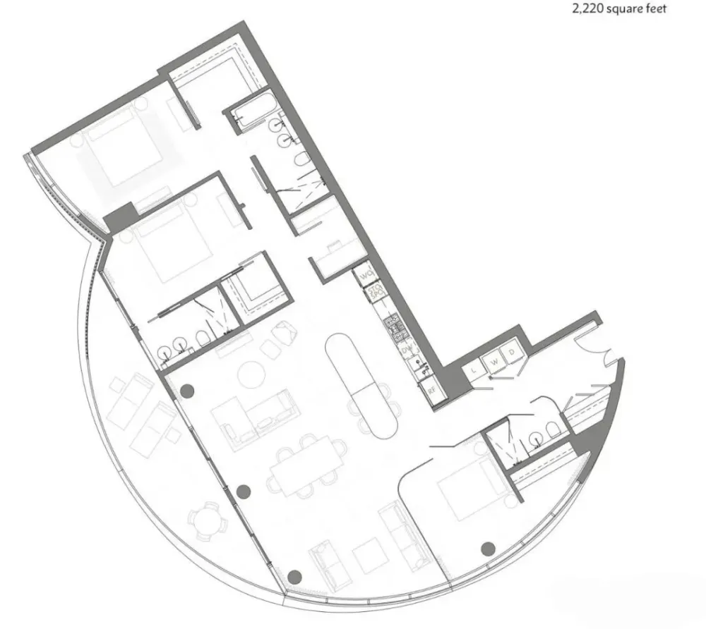 家装公寓三居室平面布局规划方案图合集丨670张JPG丨187M