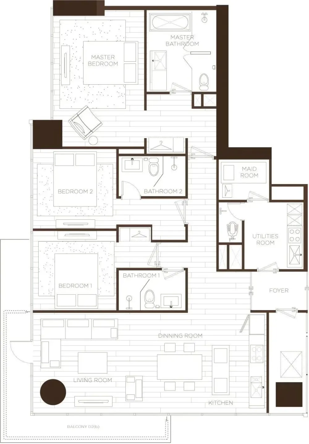 家装公寓三居室平面布局规划方案图合集丨670张JPG丨187M
