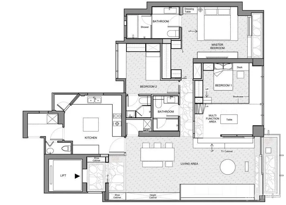 家装公寓三居室平面布局规划方案图合集丨670张JPG丨187M