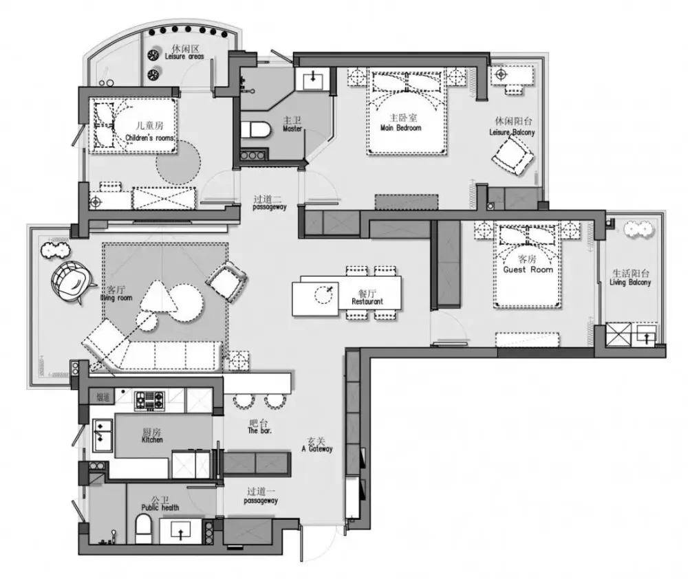 家装公寓三居室平面布局规划方案图合集丨670张JPG丨187M