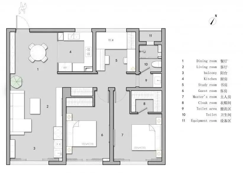 家装公寓三居室平面布局规划方案图合集丨670张JPG丨187M