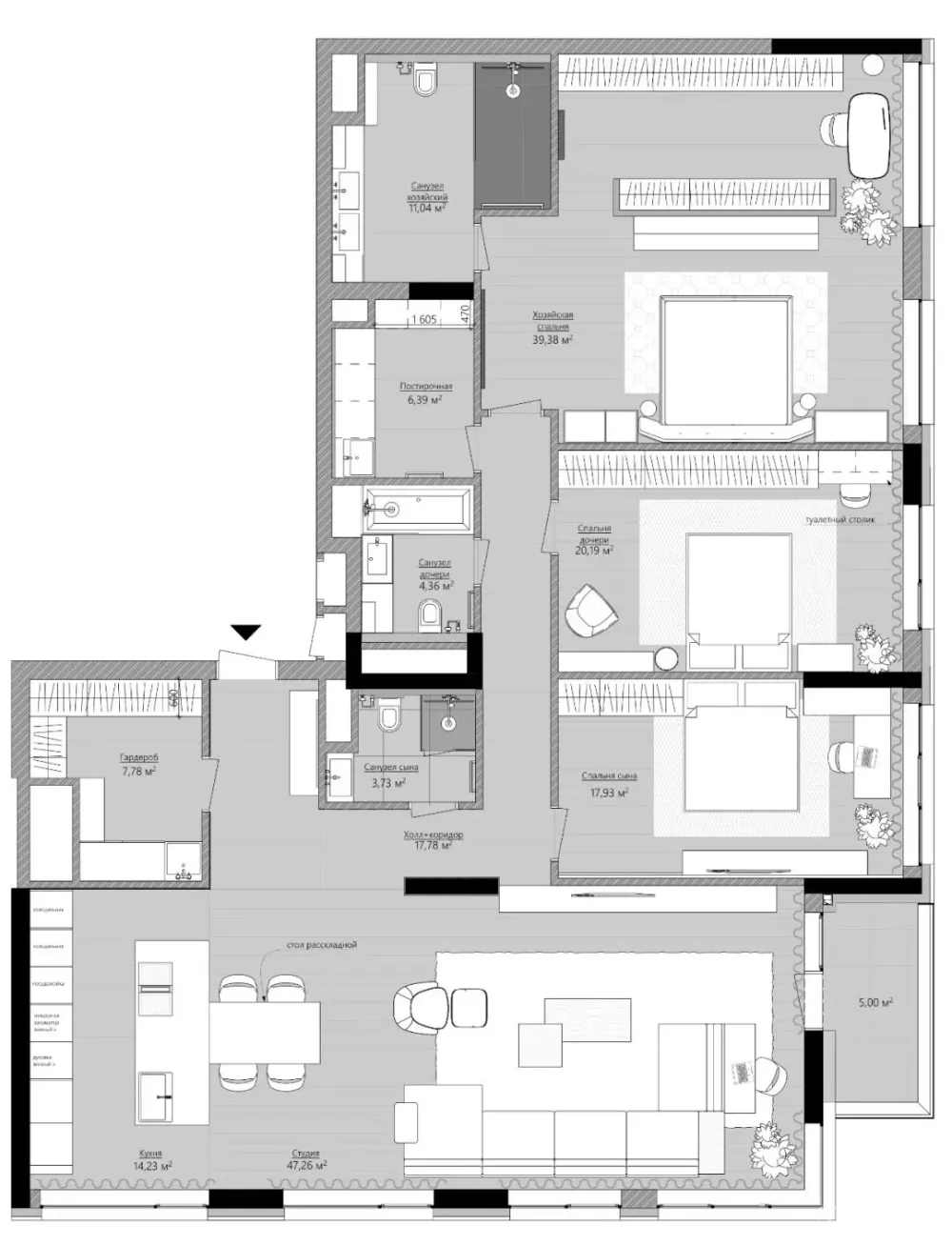家装公寓三居室平面布局规划方案图合集丨670张JPG丨187M