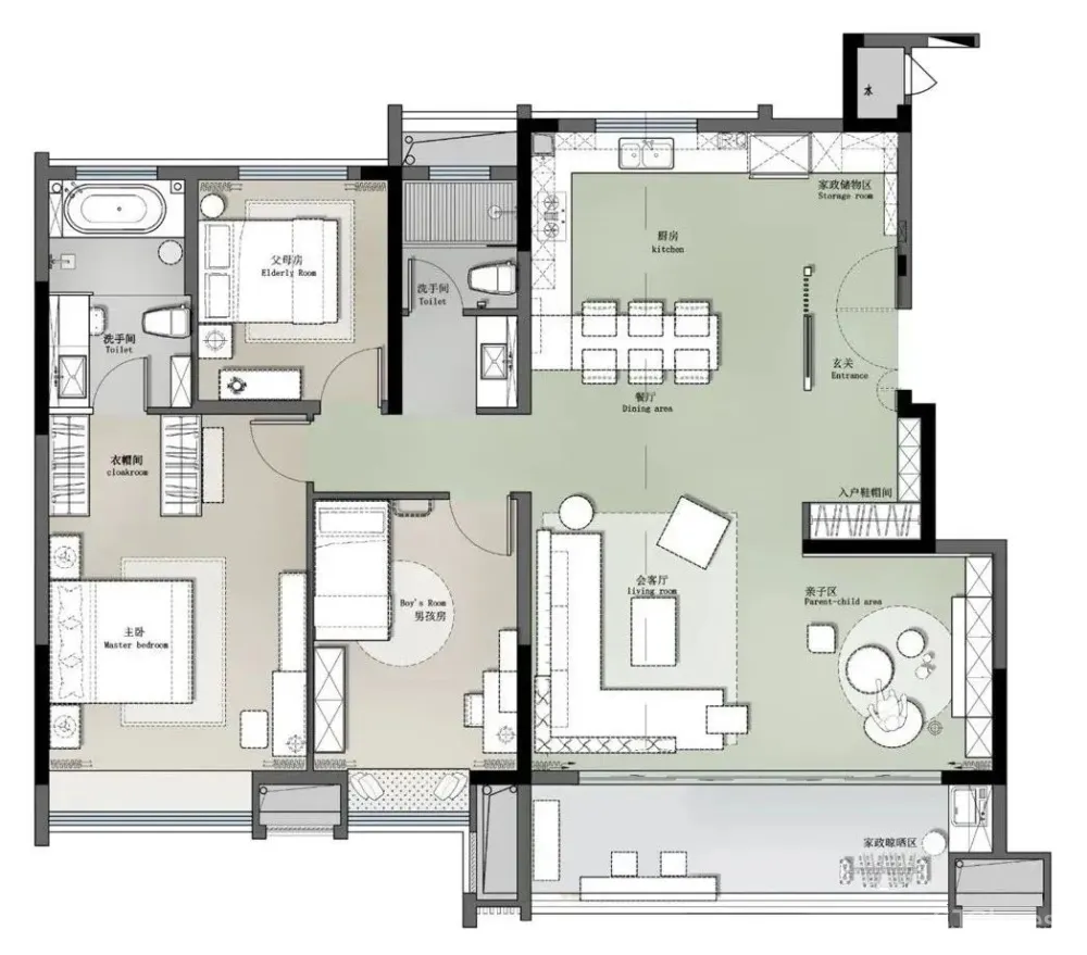 家装公寓三居室平面布局规划方案图合集丨670张JPG丨187M