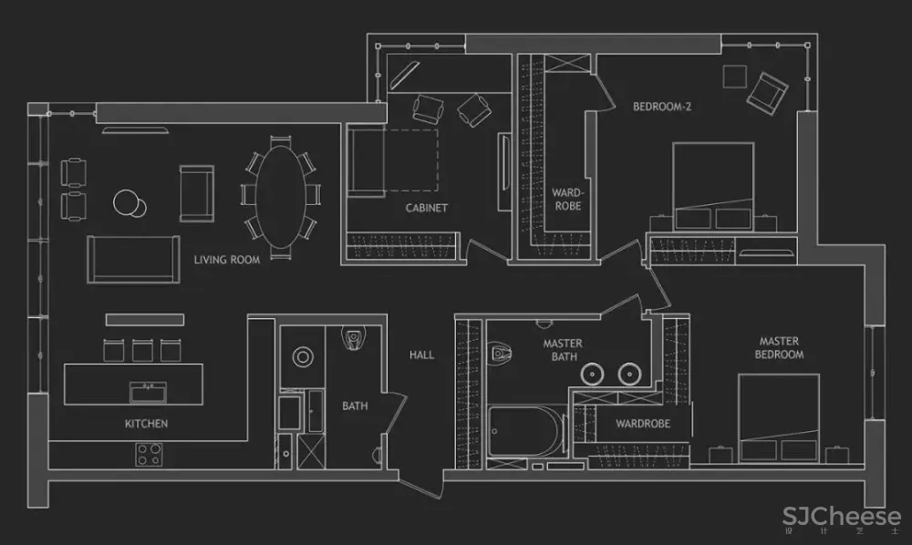 家装公寓三居室平面布局规划方案图合集丨670张JPG丨187M