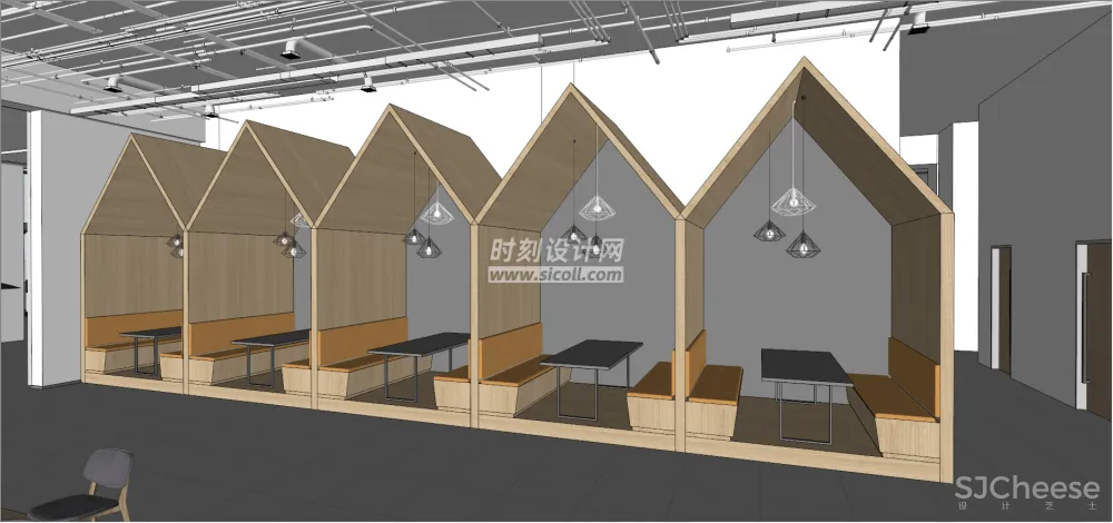办公接待前台SU模型合集-写字楼总部大厦大堂大厅丨20套SKP格式丨2.88G