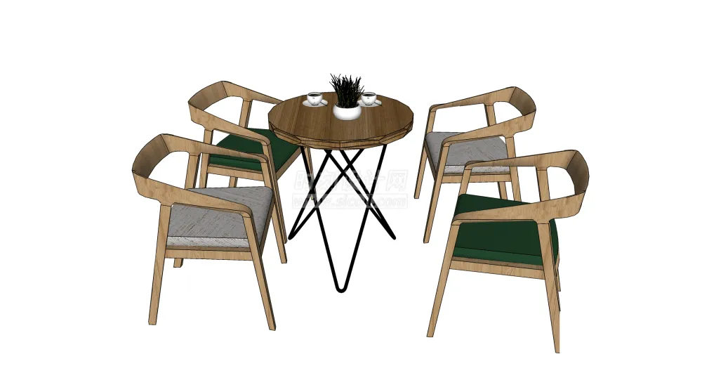 SU常用家具模型-咖啡厅桌椅沙发吧桌凳子茶几草图大师模型丨SKP格式 100个丨661M