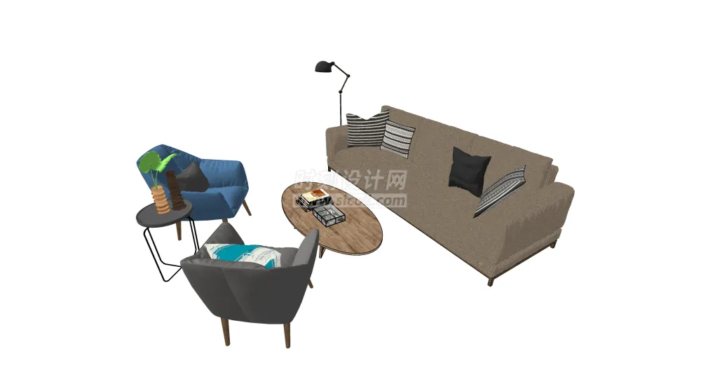 SU常用家具模型-咖啡厅桌椅沙发吧桌凳子茶几草图大师模型丨SKP格式 100个丨661M