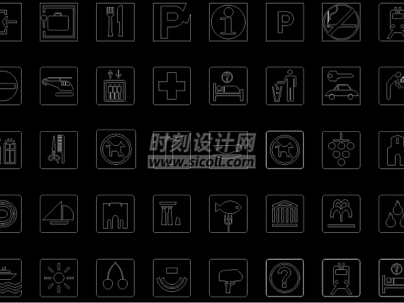 电气插座、灯具、开关、天花、符号、机电标识平立面图例图标CAD合集丨18.9M