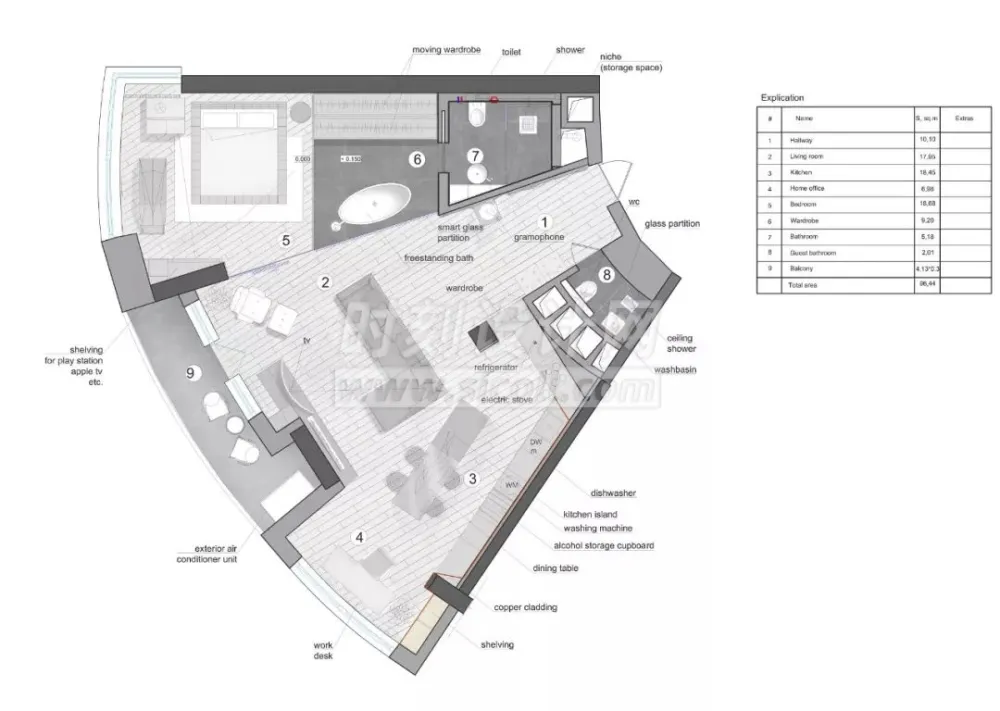 家装公寓一居室平面图合集-500张小户型平面图合集，请查收！