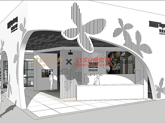 最新展台展厅展览专柜商业文化科技汽车空间SU模型丨18套SKP丨1.66G