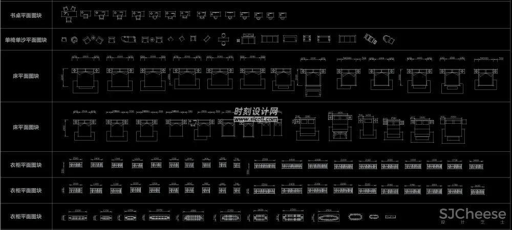 手绘风CAD家具图块丨沙发桌椅凳子厨卫洁具楼梯电器汽车健身器材丨DWG格式丨4.7M