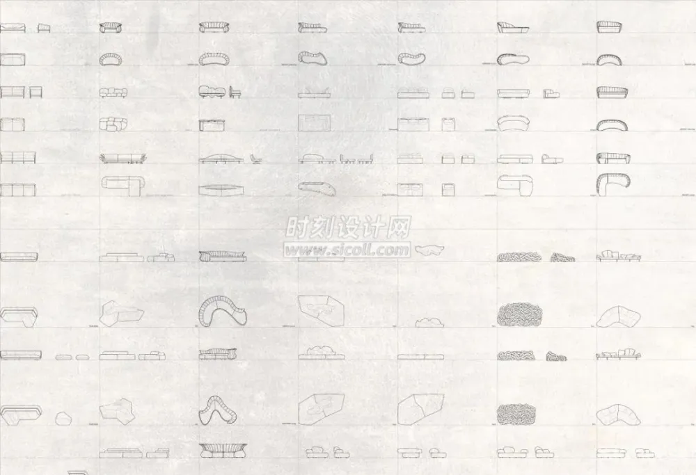经典家具平立面CAD图库+俯视人物CAD图库丨文件大小：52MB丨文件格式：CAD+PSD