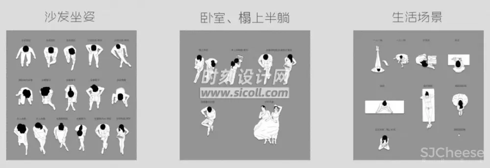 经典家具平立面CAD图库+俯视人物CAD图库丨文件大小：52MB丨文件格式：CAD+PSD