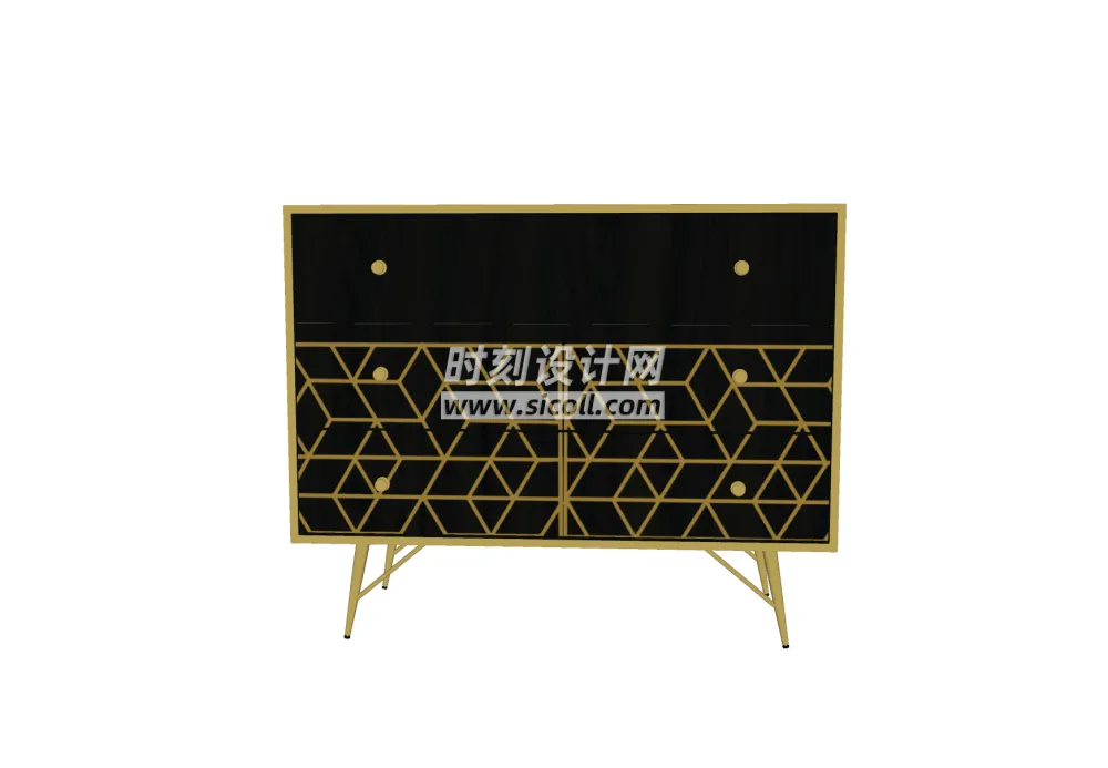 SU餐边柜储物柜系列-60个SU模型-SKP格式-340M