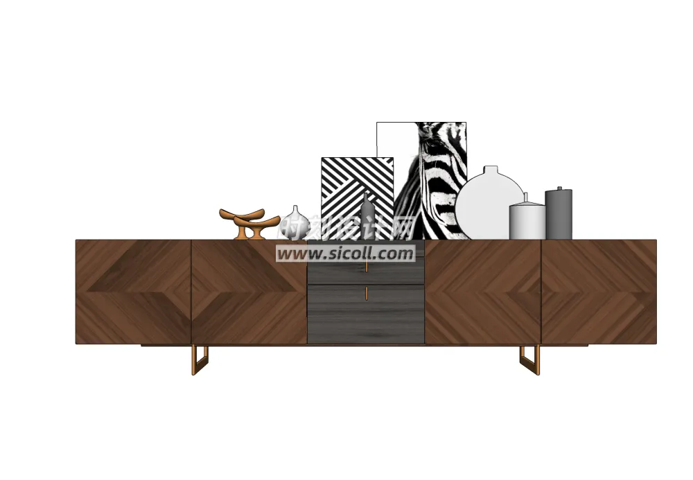 SU餐边柜储物柜系列-60个SU模型-SKP格式-340M