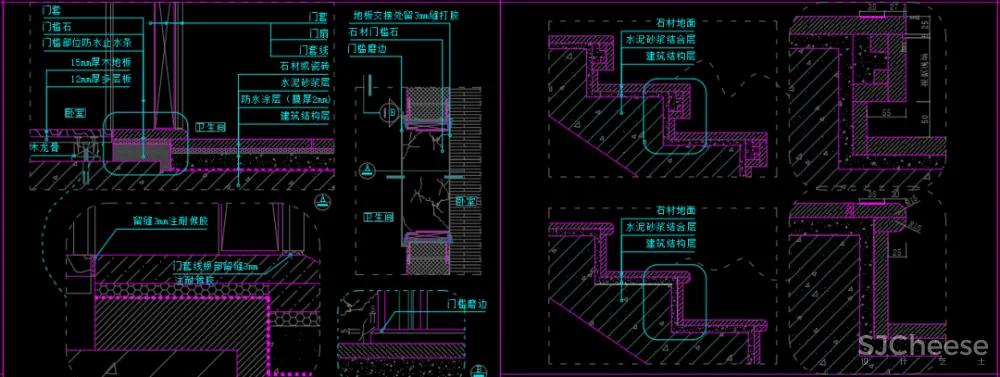 130个CAD详细节点CAD施工图,设计师必备节点大样图库