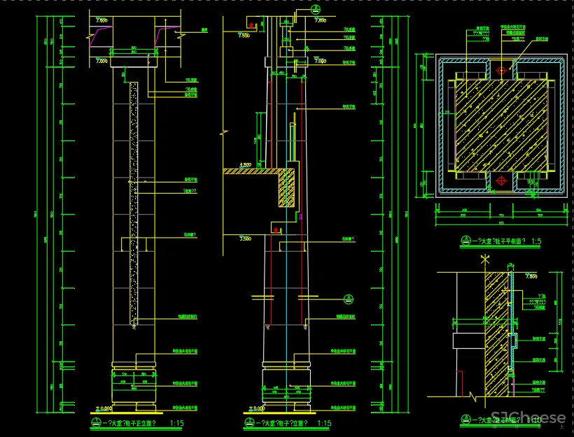 130个CAD详细节点CAD施工图,设计师必备节点大样图库