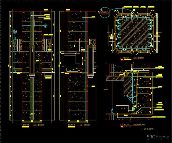 130个CAD详细节点CAD施工图,设计师必备节点大样图库