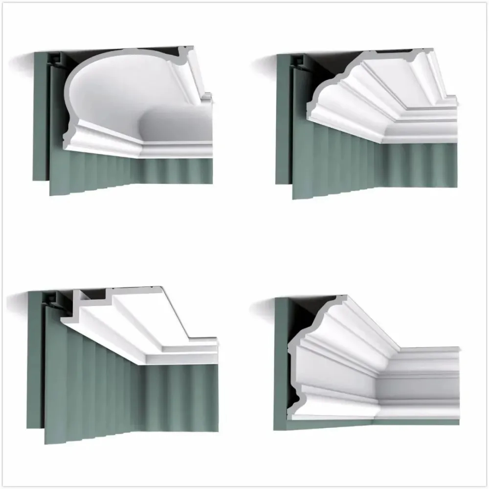 石膏线护墙板踢脚线天花线条CAD合集+参考高清图片大全专辑