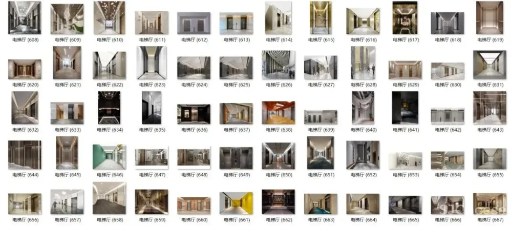 你那也叫电梯厅？要做出高逼格电梯厅，这套合集必须要有！