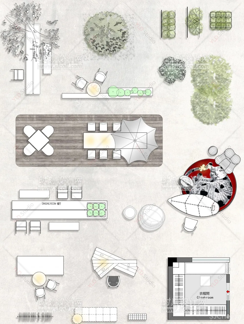 2023网红cad家具图库图块模块室内极简意大利风格沙发组合桌椅卫浴