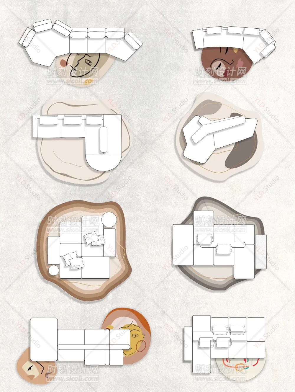 2023网红cad家具图库图块模块室内极简意大利风格沙发组合桌椅卫浴