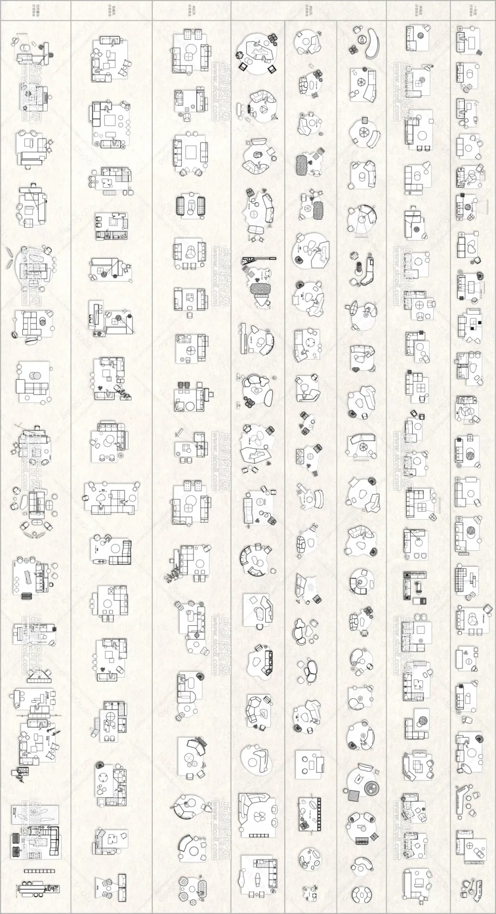2023网红cad家具图库图块模块室内极简意大利风格沙发组合桌椅卫浴