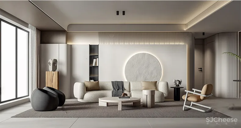 110套网红奶油风SU家装草图模型,客餐厅/厨房/卫生间/卧室/书房丨SKP格式丨20G