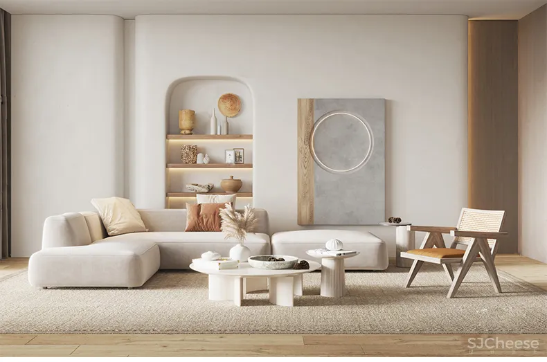 110套网红奶油风SU家装草图模型,客餐厅/厨房/卫生间/卧室/书房丨SKP格式丨20G