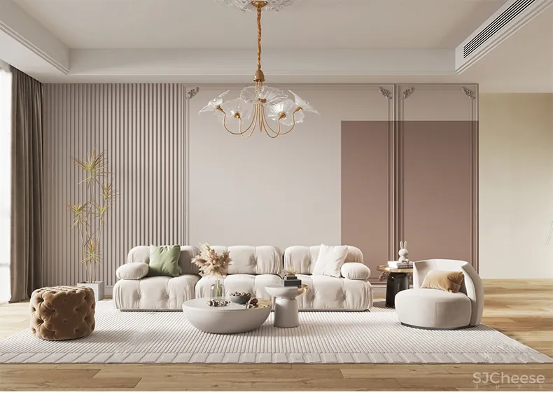 110套网红奶油风SU家装草图模型,客餐厅/厨房/卫生间/卧室/书房丨SKP格式丨20G