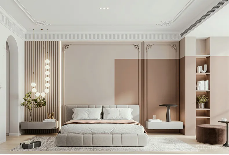 110套网红奶油风SU家装草图模型,客餐厅/厨房/卫生间/卧室/书房丨SKP格式丨20G