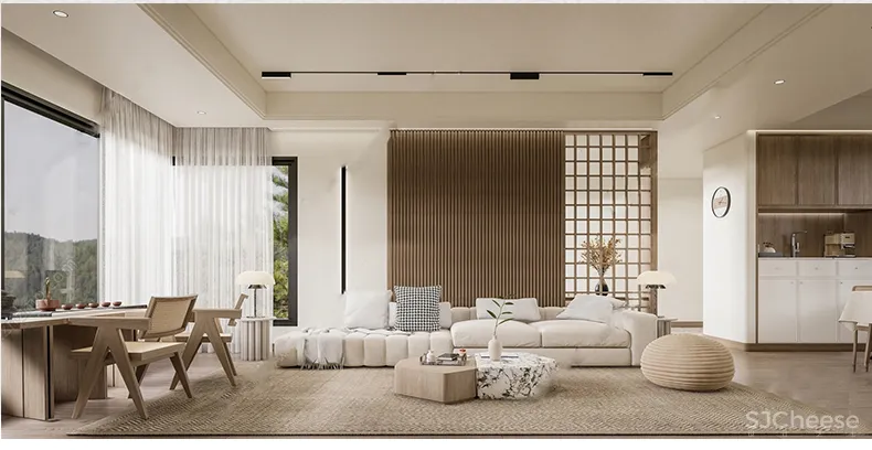 110套网红奶油风SU家装草图模型,客餐厅/厨房/卫生间/卧室/书房丨SKP格式丨20G