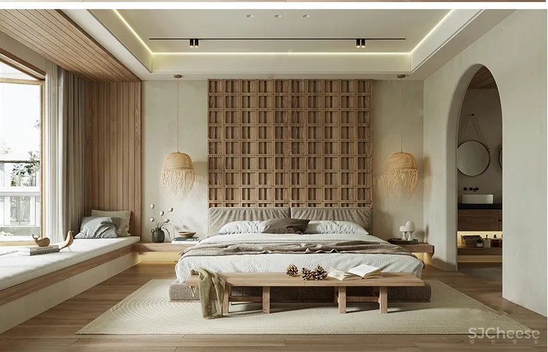 110套网红奶油风SU家装草图模型,客餐厅/厨房/卫生间/卧室/书房丨SKP格式丨20G