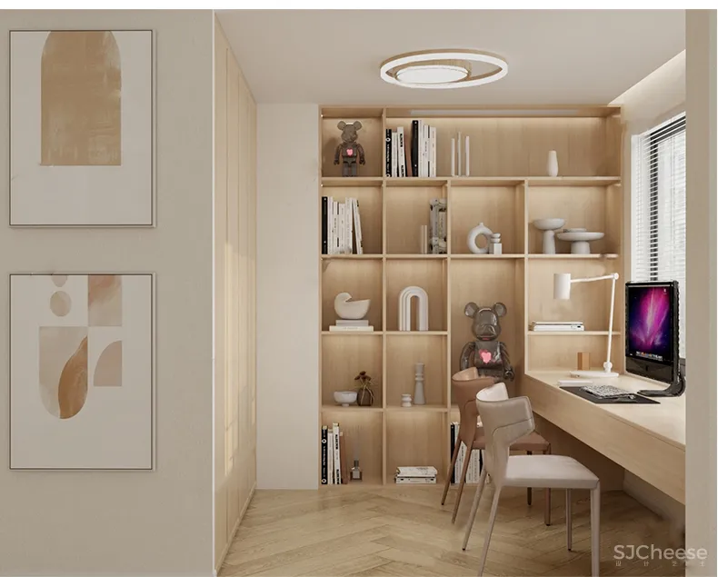 110套网红奶油风SU家装草图模型,客餐厅/厨房/卫生间/卧室/书房丨SKP格式丨20G