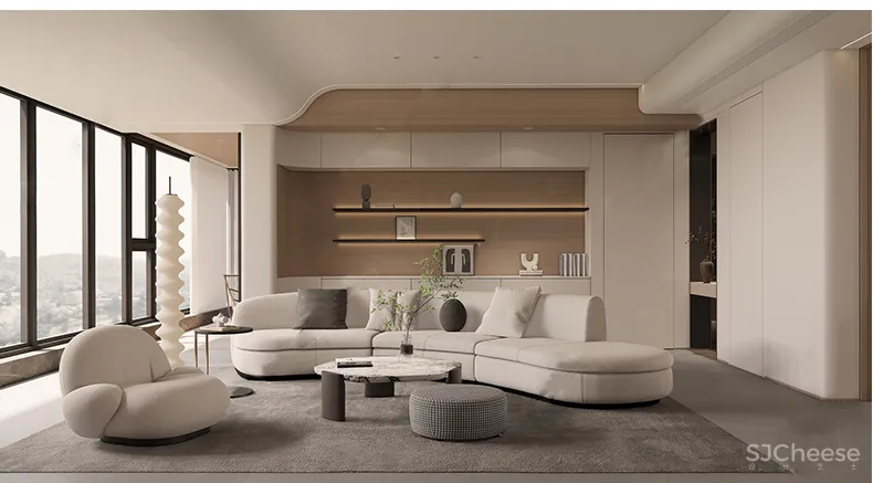 110套网红奶油风SU家装草图模型,客餐厅/厨房/卫生间/卧室/书房丨SKP格式丨20G