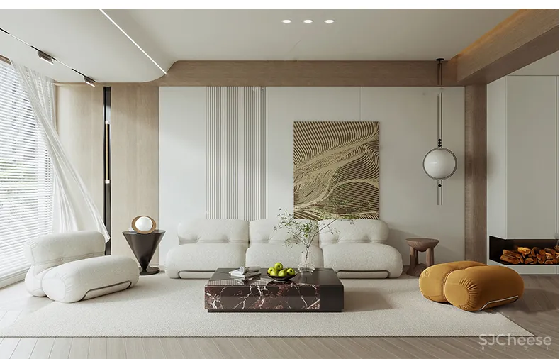 110套网红奶油风SU家装草图模型,客餐厅/厨房/卫生间/卧室/书房丨SKP格式丨20G