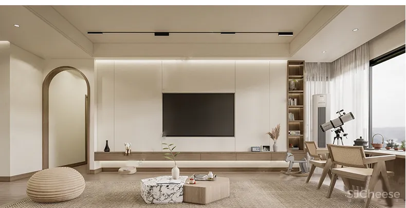 110套网红奶油风SU家装草图模型,客餐厅/厨房/卫生间/卧室/书房丨SKP格式丨20G